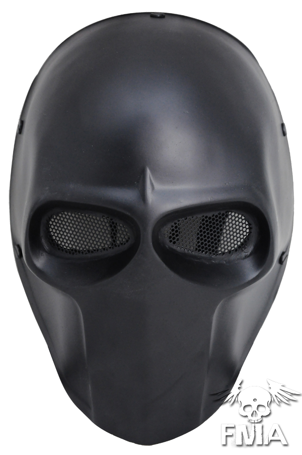 FMA Halloween Wire Mesh "name: basic" Skull Mask Black